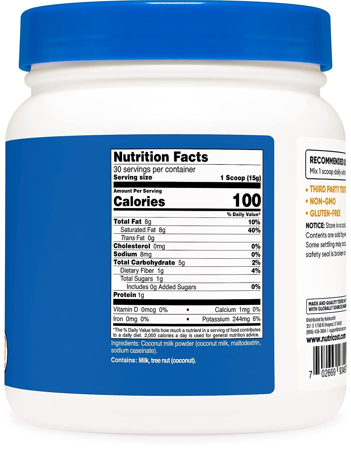 Nutricost Coconut Milk Powder 2LBS - Image 4